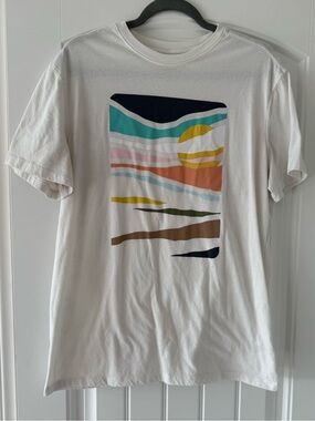 Goodfellow Men's White Graphic T‑Shirt Size Large
